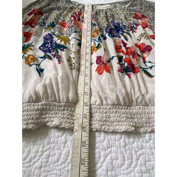 Anthropologie Floral Print Blouse Boho, Gypsy, Maximalist, Festival, Artsy - Picture 11 of 11